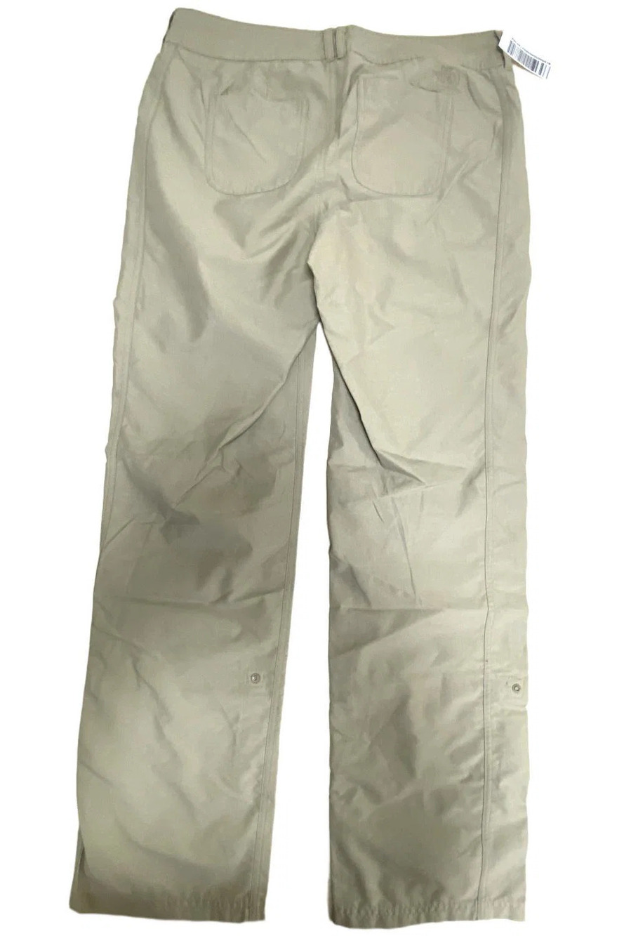 The North Face Women's 10 Hiking Outdoor Zip Pocket Pants Beige - Regular